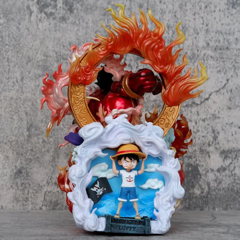 Một miếng KC FIFTH Gear nikka Luffy do Bốn Hoàng đế mũ rơm nikka Luffy mô hình hiển thị Quà Tặng PVC Anime hành động nhân vật
