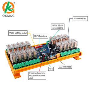 Placa de salida de relé de 20 canales Oshangming, módulo de relé de 12V/24V, RS485 RS232 Modbus Rtu PLC, placa de expansión, Control remoto - Product Image 6