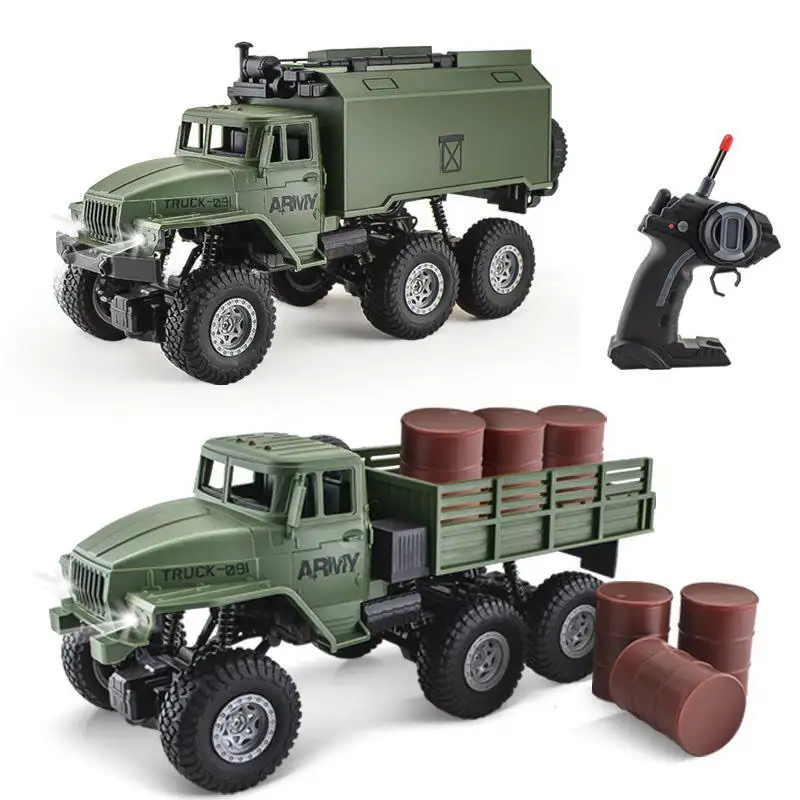 Carros de controle remoto infantil 4wd 1 16 escala, caminhões de brinquedo rc militar off-road