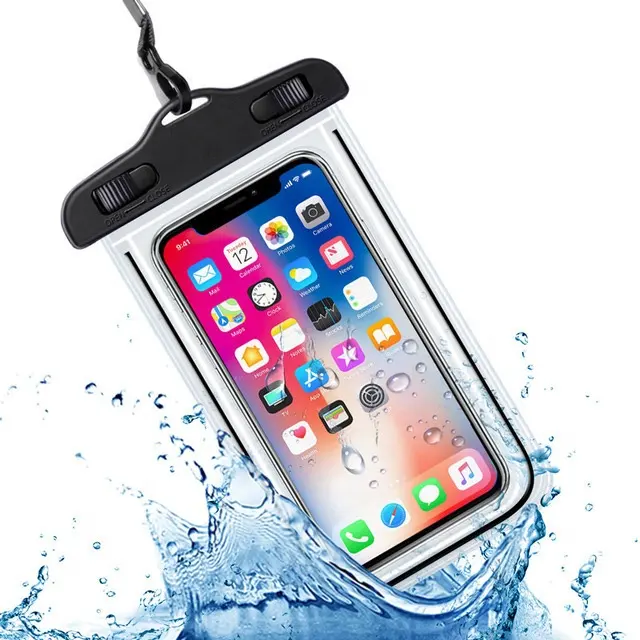 निविड़ अंधकार फोन थैली बहाव डाइविंग तैराकी बैग पानी के नीचे सूखी बैग मामले को कवर के लिए फोन