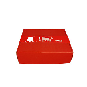 SP3066 özel logo ve boyut kırmızı oluklu kutu hediye sarma kağıt kap - Product Image 6
