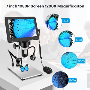 LED Magnifier Video <strong>7</strong>&quot; Lcd <strong>Microscope</strong> <strong>China</strong> 1200X White OEM Customized Engraving <strong>Microscope</strong> - Product Image 4