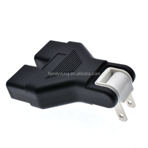 US Outlet Power Converter <strong>Rotate</strong> Charger Wall <strong>Socket</strong> <strong>Adapter</strong> Splitter Converter <strong>Socket</strong> 2 Pin Male Plug to Double Female <strong>Socket</strong>