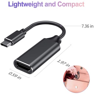 TUTI gran oferta USB 3,1 tipo C a HD adaptador macho a hembra Metal HD a USB C convertidor adaptador HD Cables para ordenador portátil - Product Image 3