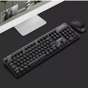 Combo de teclado y ratón USB inalámbrico de 2,4 GHz Nueva tecla redonda para computadora - Product Image 3