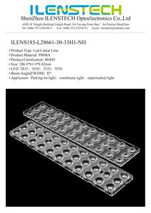 ILENSTECH 33-светодиодная модульная линза 3x11 матрица 30 градусов Светодиодная линза для 2835 5050 чипов - Product Image 2