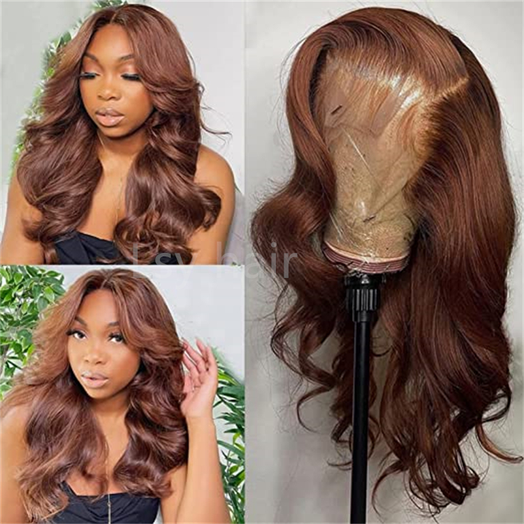 Reddish Brown Human Hair Wigs