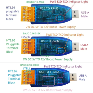 UD23202 UDTTL03 12V 5V VCC salida USB a RS485 RS232 TTL convertidor UART PC COM Módulo de puerto serie - Product Image 4