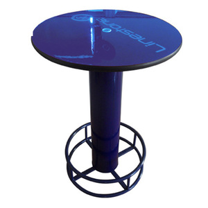 Yeni Modern ucuz açık sayaç gece kulübü Pub Bar üst <span class=keywords><strong>masa</strong></span> tabanı ile özel yuvarlak Metal yüksek Bar masası - Product Image 5