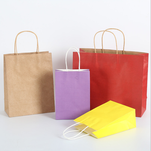 Kraft Paper Bag with Twisted <strong>String</strong> <strong>Handle</strong> for Food Packaging - Product Image 2