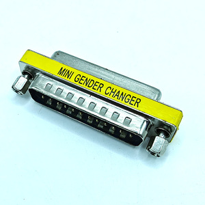 Adaptador cambiador de género Mini DB 25P macho a hembra tipo de conectores D-Sub - Product Image 1