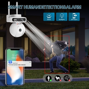 4CH 5MP Wireless Camera Kit <strong>for</strong> <strong>Home</strong> Security Remote Control Two Way Audio AI Human Detection Wifi Security Camera <strong>System</strong> - Product Image 4