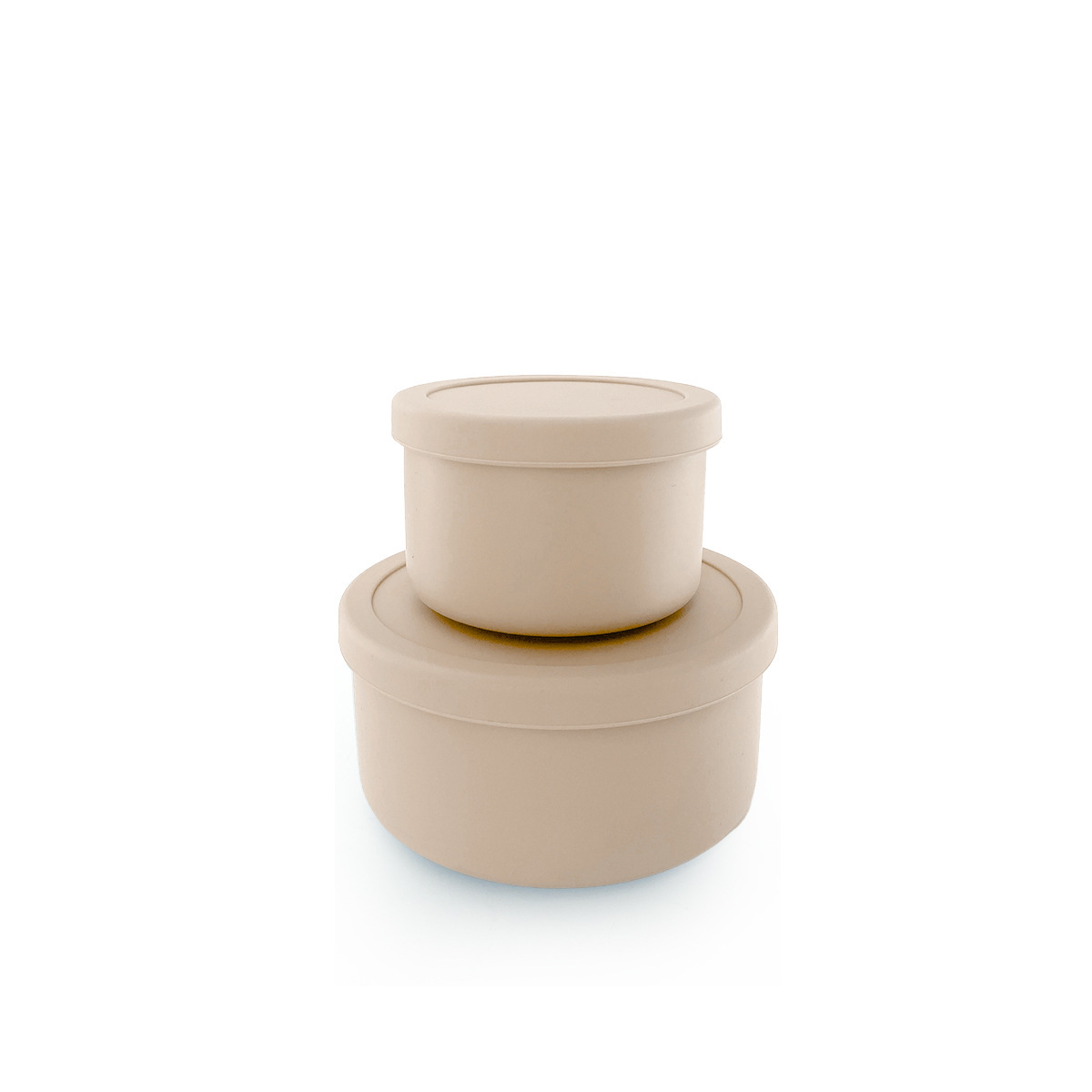 Lot de 2 ronds blancs-beige