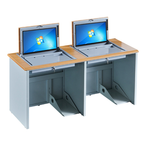 Multimedia Classroom Desk <strong>School</strong> Furniture <strong>Computer</strong> Desk Flip up LCD Monitor Classroom Desk <strong>Table</strong> - Product Image 2