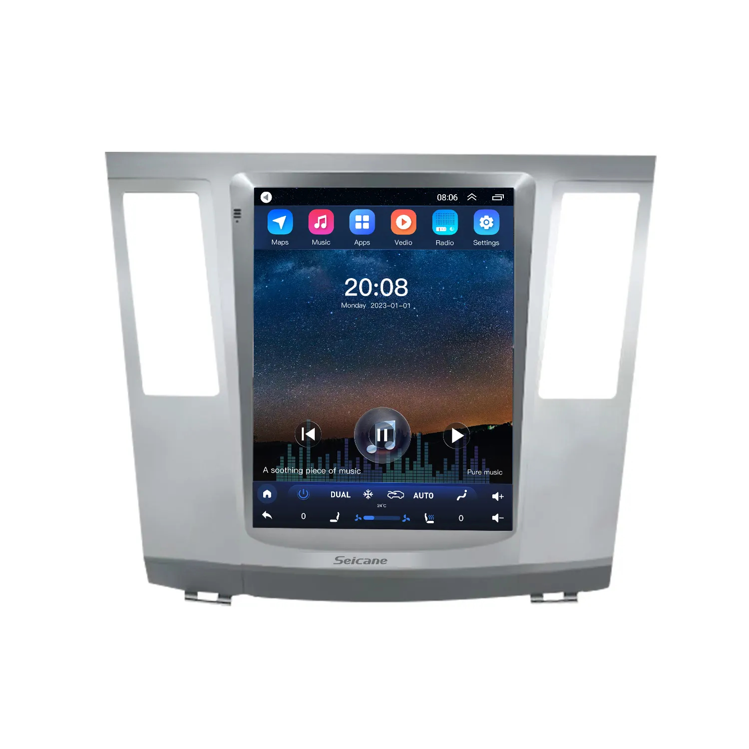 Radio con pantalla táctil HD de 9,7 pulgadas para coche, autorradio estéreo con soporte para cámara carplay, para HAIMA 7/ S3, 2010-2013, 360