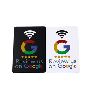 Benutzer definierte gedruckte Google programmier bare QR-Codes Social NFC Google Geschenk karten Medien Kunststoff Zahlungs bewertungen