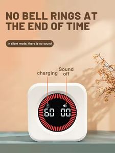 Visual Cube Timer 5/10/25/50 Minuten und benutzer definierte Countdown-Produktivität Timer Pause Silent Vibration und einstellbarer Sound alarm