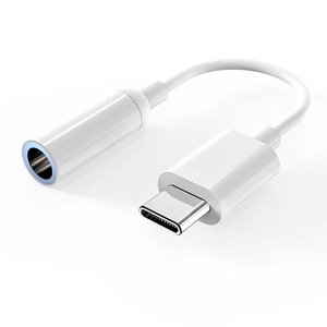 Usb-c至3.5毫米Aux音频插孔适配器Type-C耳机充电适配器，带3.5毫米耳机插孔，用于电话交流输出 - Product Image 1