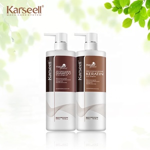 Karseell fabrika fiyat Keratin en iyi brezilya Keratin doğrultma kollajen saç onarım tedavisi Keratin ve şampuan seti