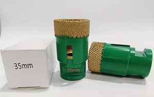 Arix đoạn chân không brazed kim cương lõi khoan <span class=keywords><strong>bit</strong></span> cho đá cẩm thạch và gốm 35 mét - Product Image 6