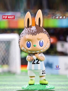 本物のPOP MART LabubuアルゼンチンサッカーチームおもちゃモンスターPopmart Labubu