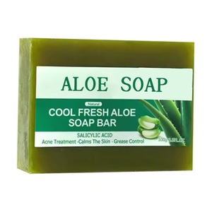 Doğal hafif tahriş edici olmayan Aloe salisilik asit nemlendirici nemlendirici akne çıkarma yağ kontrolü temizleme manuel bitkisel sabun - Product Image 6