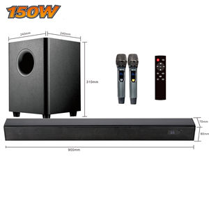 Caixa de som samtronic sem fio, 4 unidades de voz, home theater integrado, barra de som para tv com subwoofer de 6.5 polegadas