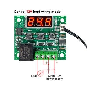 W1209 DC 5V 12V 24V Calor Temperatura fría Termostato Interruptor de control de temperatura Controlador Termómetro Thermo NTC Sensor - Product Image 4