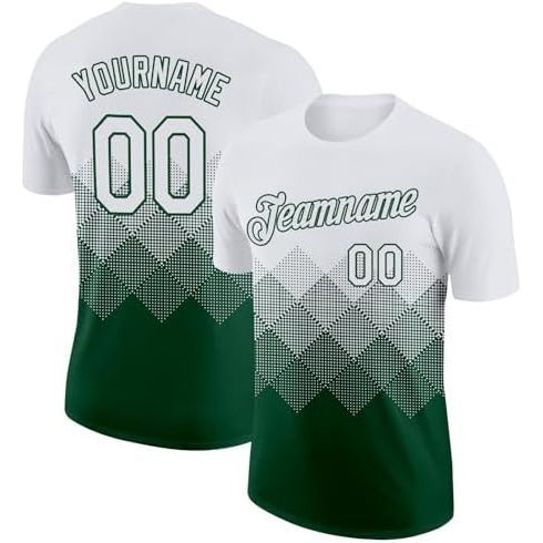 White-dark Green