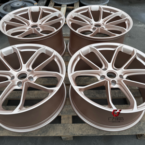 定制锻造车轮保时捷车轮2212 21x9.5/21x10 5x112香槟轮辋适合<span class=keywords><strong>Macan</strong></span> S Gts涡轮客车车轮