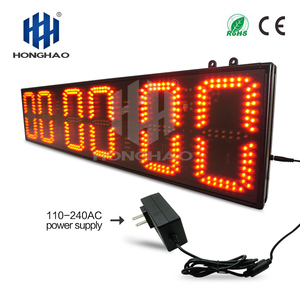 Große bildschirm hohe helligkeit 6 Digit 8 Zoll SportsTabata Timer GYM Timer LED Countdown-uhr für fitness-center - Product Image 4