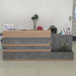 丽宇现代简约风格可扩展办公接待处沙龙酒店医院使用价格实木柜台 - Product Image 5