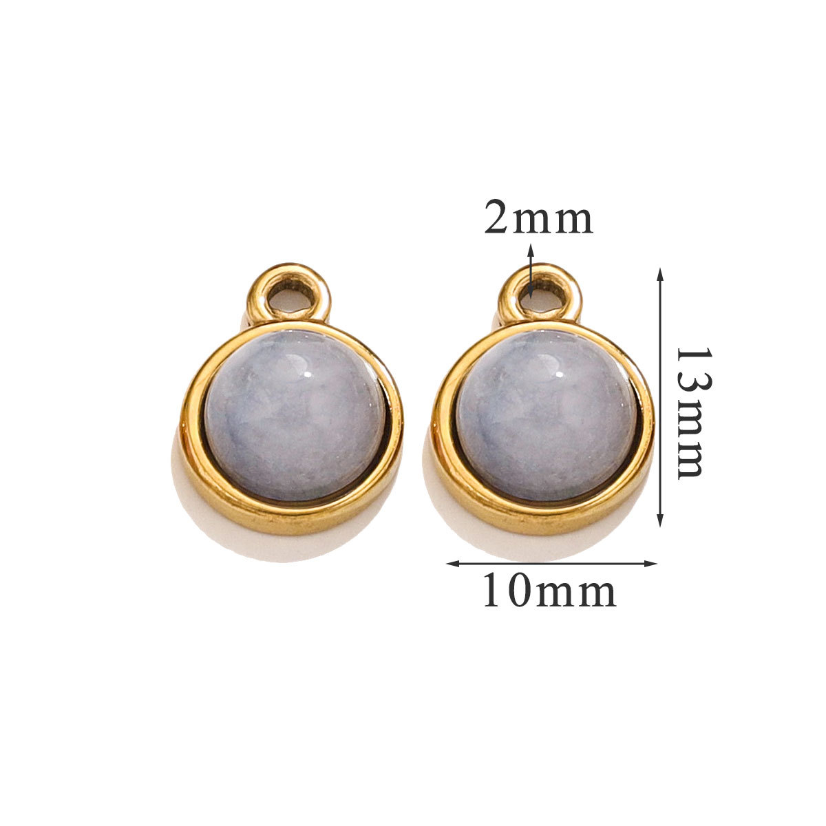 Trumpet-gray aventurine