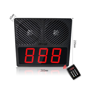Sistema de llamadas de número de cliente inalámbrico Buscapersonas de restaurante Sistema de gestión de colas Altavoz Pantalla de 3 dígitos para negocios - Product Image 2