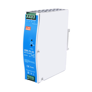 SZMW EDR-75-24 24V 3.2A DIN轨道电源双输出24V + 12V CE/UL/ENEC用于PLC自动化220V输入240W10A认证