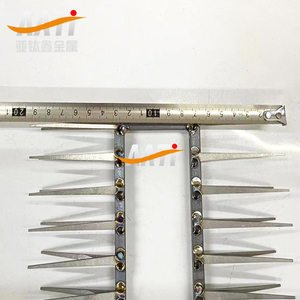 AATi定制电镀阳极氧化耐腐蚀99.7% 纯钛阳极双排夹具 - Product Image 4