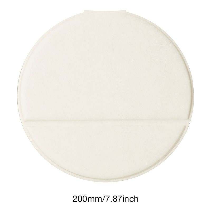 White PU Leather Mirror