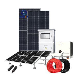 额定功率家用全太阳能电池板系统10kw并网380v为用户节省电费