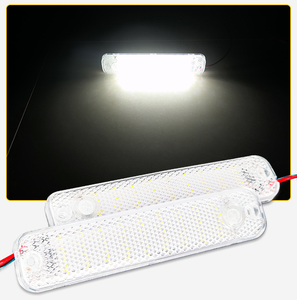 4 पंक्ति 36 बीड हाई लाइट वाली कार इंटीरियर लाइट के साथ बड़े स्विच 12 वी 85 वी अल्ट्रा पतली मिनी रीडिंग लैंप - Product Image 6
