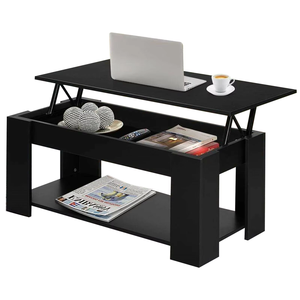 Adjustable Multifunctional Coffee <strong>Table</strong> <strong>With</strong> Hidden Storage <strong>Drawer</strong> Compartment Stainless Steel Leg <strong>End</strong> <strong>Table</strong> - Product Image 1