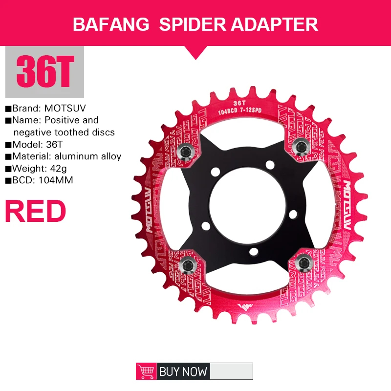 Bafang 36T Rouge