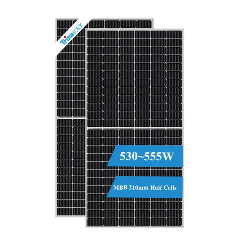 Trina Monocrystalline 210mm một lớp nửa tế bào 590W 600W bảng điều khiển năng lượng mặt trời cho ngôi nhà của bạn