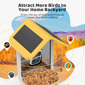 Akıllı kuş besleyici HD kamera AI kuş tanımlama güneş enerjili tüm kuş için dayanıklı ABS malzeme açık yaban hayatı kamera - Product Image 5