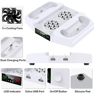 <span class=keywords><strong>Xbox</strong></span> serisi S için soğutma fanı standı çift denetleyici <span class=keywords><strong>Xbox</strong></span> serisi için şarj standı Gamepad kulaklık depolama braketi aksesuarları