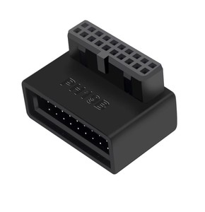 USB 3.0 19/20pin ตัวผู้ตัวเมียอะแดปเตอร์แปลง90องศาสำหรับซ็อกเก็ตเชื่อมต่อเมนบอร์ด PH19A PH19B สต็อกสินค้า - Product Image 5