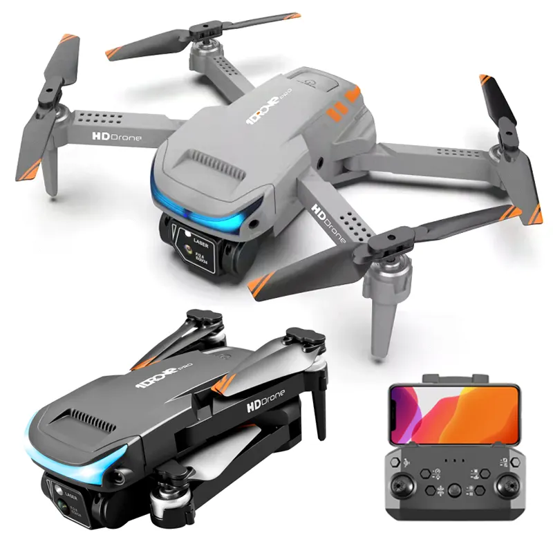 Dron teledirigido con cámara Dual 4K ESC, cuadricóptero teledirigido con WiFi, FPV, prevención de obstáculos de flujo óptico