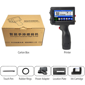 Codificación de alta eficiencia TIJ Impresora de inyección de tinta portátil 2588 Cartucho de tinta solvente Logotipos Imágenes de texto Códigos QR Fecha - Product Image 6