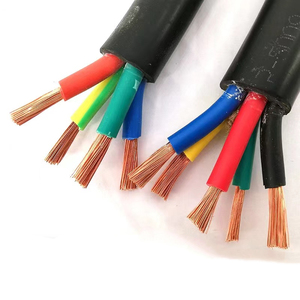 Ulusal standart Rvv 2 3 4 5 çekirdek * 0.5 / 0.75 / 1.0 / 1.5 / 2.5 kare güç kontrolü hat teli ve kablo - Product Image 1