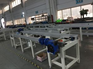Cinta transportadora de palés automática para monitor de ordenador, línea de montaje