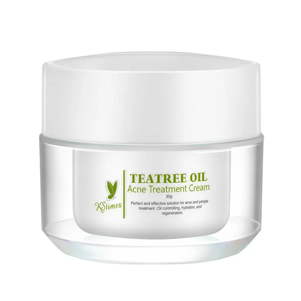 Crema de tratamiento de acné facial, crema para la belleza, eliminación de granos, imperfecciones naturales, OEM, Etiqueta Privada